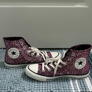 Converse Sparkling Purple High-Tops